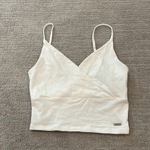 Hollister white tank top